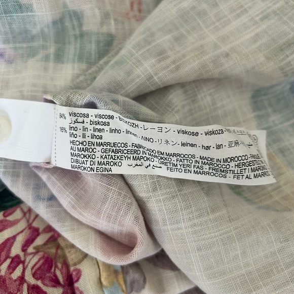 Zara Floral Dress with Tie Waist - Picture 5 of 6